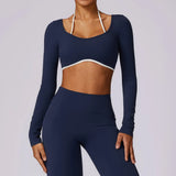 SoftForm™ Long-Sleeve Crop — Seamless Control